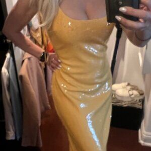 Reformation Mariska Dress Yellow cocktail dress new- Size 4